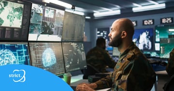 Militair aan het werk