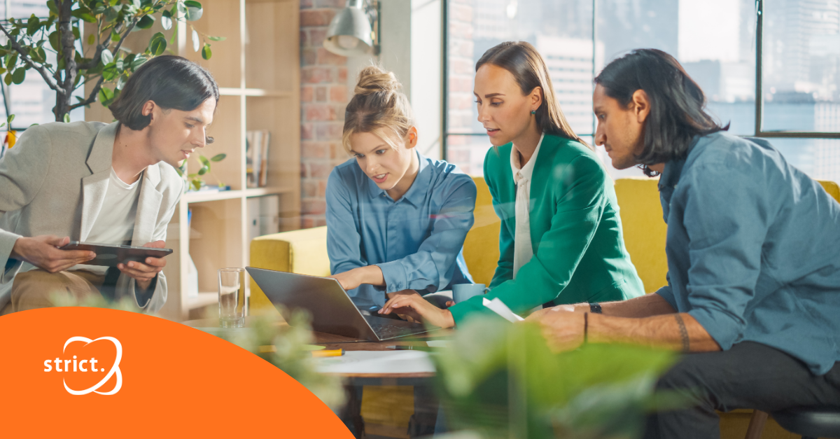 Team werkt samen aan gedragsverandering voor een wendbare organisatie